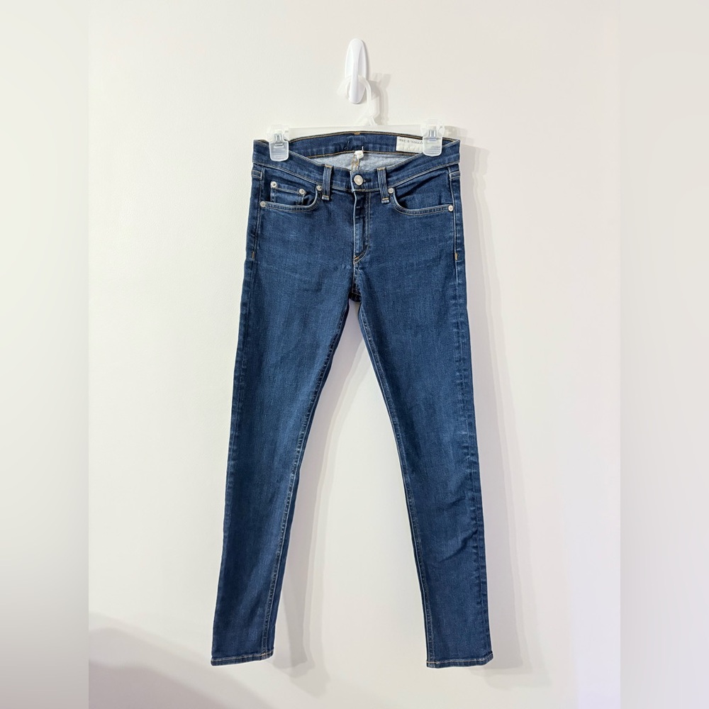 RAG & BONE Skinny Jeans Womens 27x29 Dark Wash Premium Denim Designer Casual